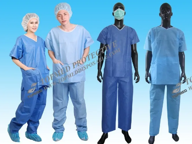Other Medical Consumables SMS Scrub Suit, Spp Scrub Suit, Shirt&Pants Disposable