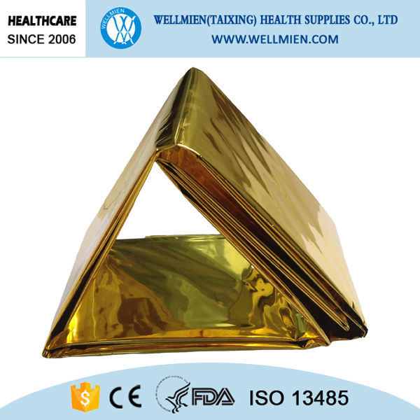 Outdoor Survival Use PE Aluminum Foil Emergency Blanket