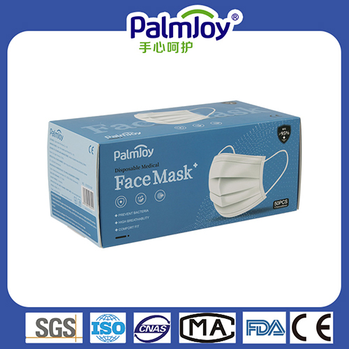 Palmjoy Disposable Medical Protect Face Masks Breathable & Snug Fit Face All Season