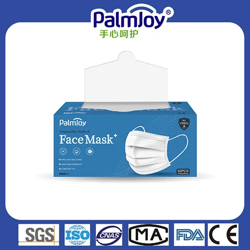 Palmjoy Disposable Medical Protect Face Masks Breathable & Snug Fit Face All Season