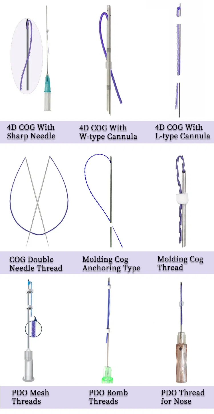 Pdo Thread Surgical Polydioxanone Suture for Body Lifting