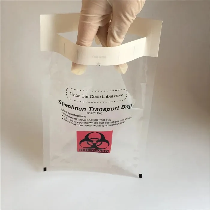 PE Biohazard Specimen Bags 6′′x9′′ - 100 Count