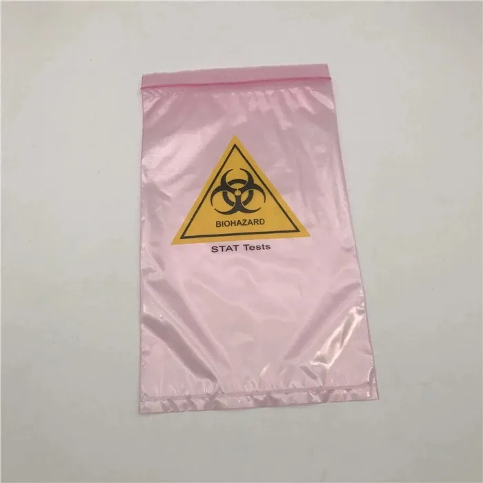 PE Biohazard Specimen Bags 6′′x9′′ - 100 Count