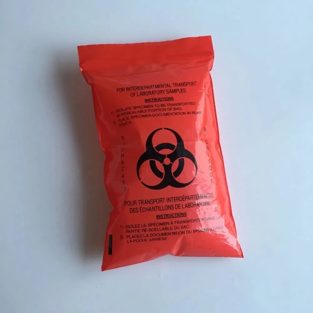 PE Biohazard Specimen Bags 6′′x9′′ - 100 Count