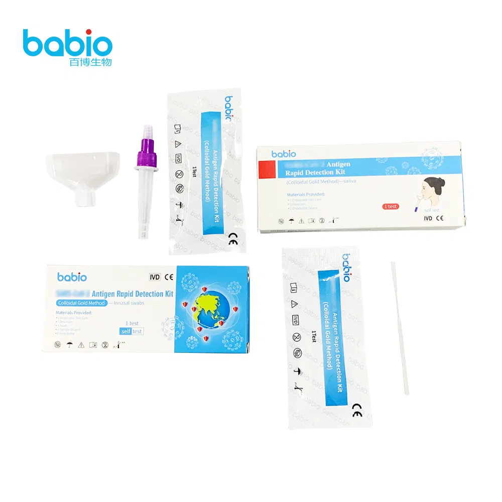 Pei/Bfarm Immunobio Coil Antigen Test Kit Saliva/Nasal Swab Rapid Test CE