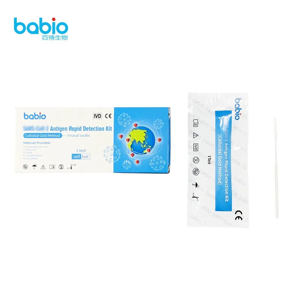 Pei/Bfarm Immunobio Coil Antigen Test Kit Saliva/Nasal Swab Rapid Test CE