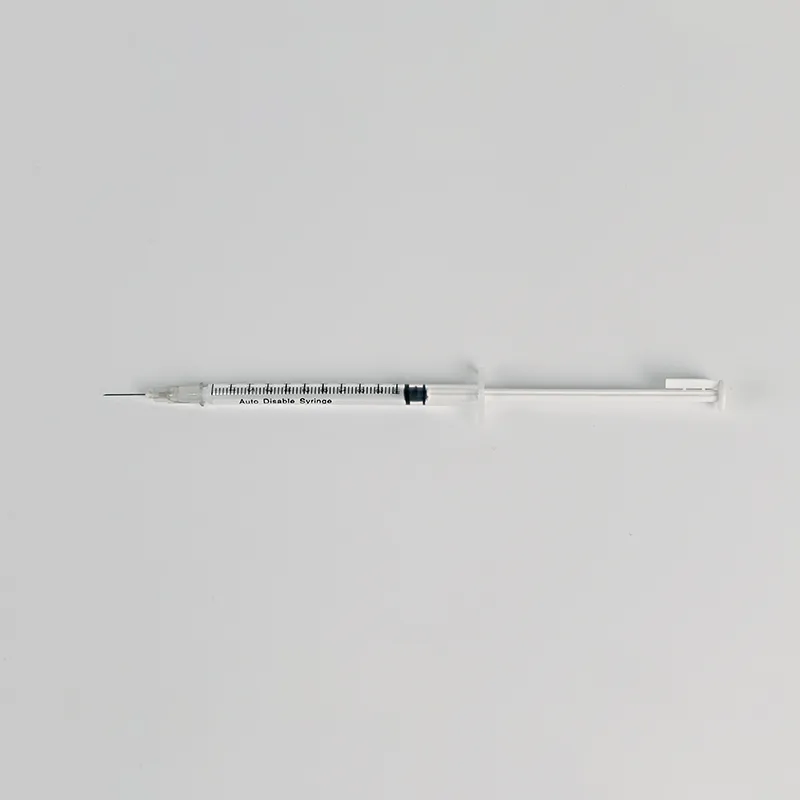 Plastic Luer Lock Slip 1cc Medical Syringe with Needle
