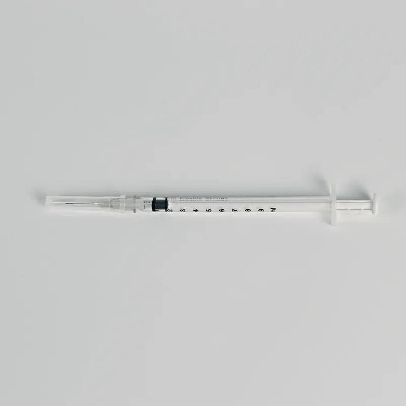 Plastic Luer Lock Slip 1cc Medical Syringe with Needle