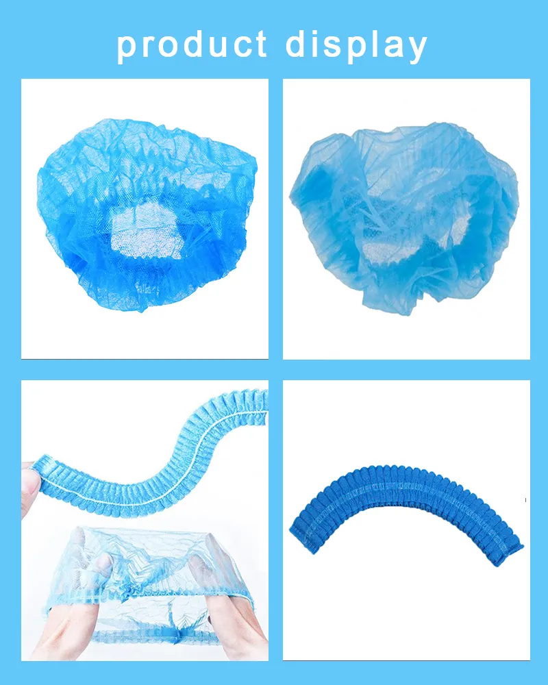 Polypropylene Bonnet Non Woven Hood/Disposable/Hair/Medical Scrub/Strip/Snood/Clip/Pleated Mop/Doctor/Nurse/Surgeon Bouffant Mop Cap, Disposable Mop Cap