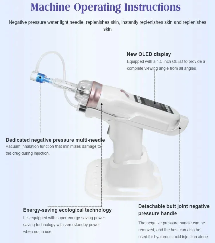 Portable Needleless Injection Medium Speed Gun, Needleless Medium Speed Gun, Syringe Medium Speed Gun Machine Hyaluronic Acid Injection