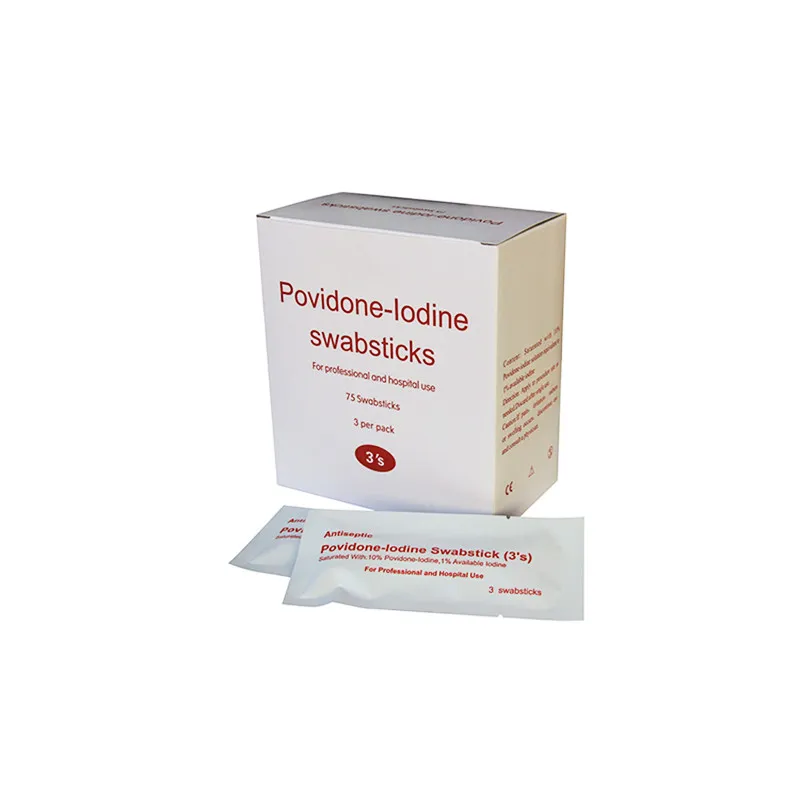 Povidone Iodine Swabsticks Medical Surgical Disposable 10% Povidone Iodine Swabsticks