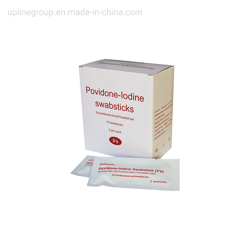 Povidone Iodine Swabsticks Medical Surgical Disposable 10% Povidone Iodine Swabsticks