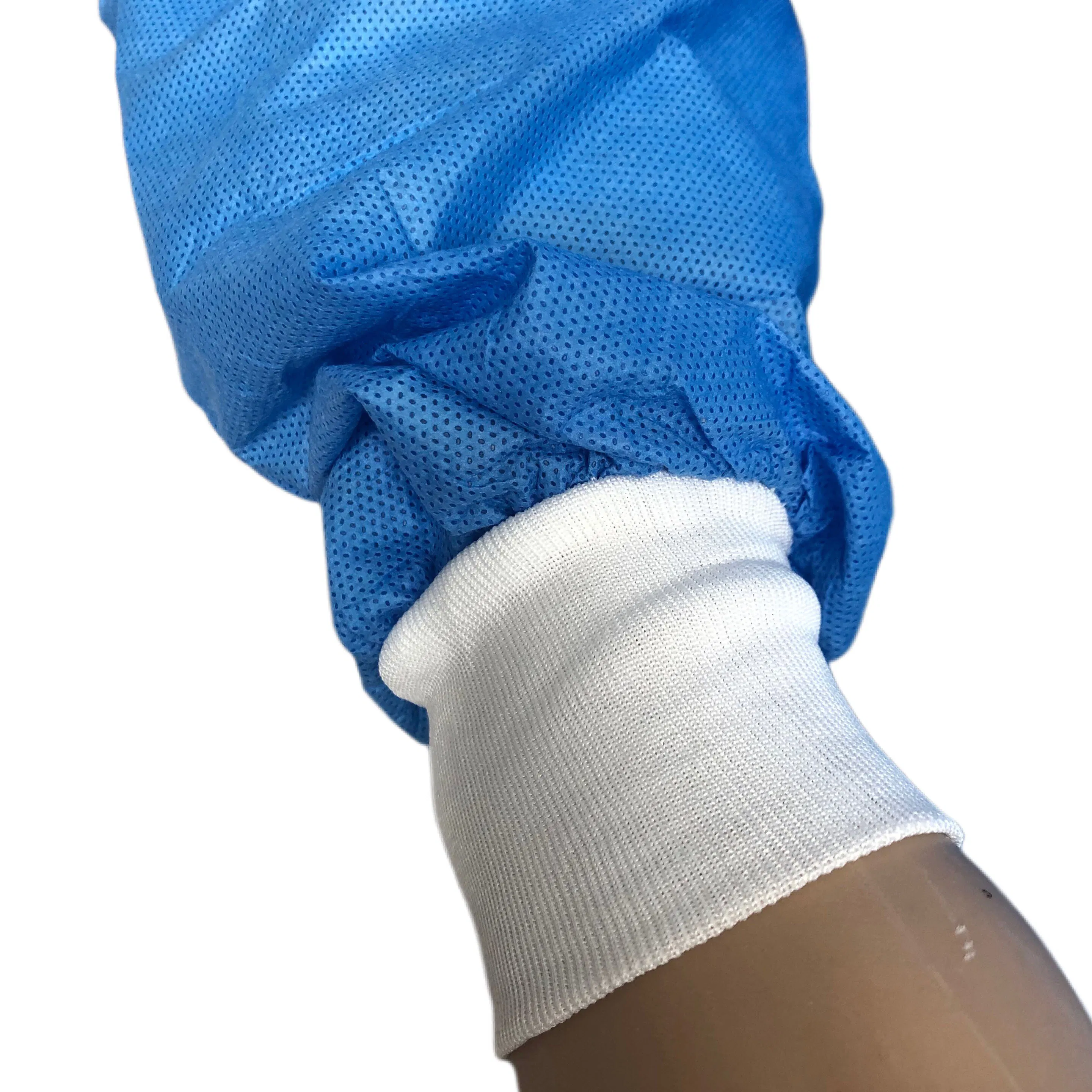PP Nonwoven Disposable Blue/ Green/ Yellow Medical Isolation Gown