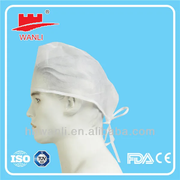 PP Nonwoven Disposable Doctor Cap/Surgical Cap with Tie