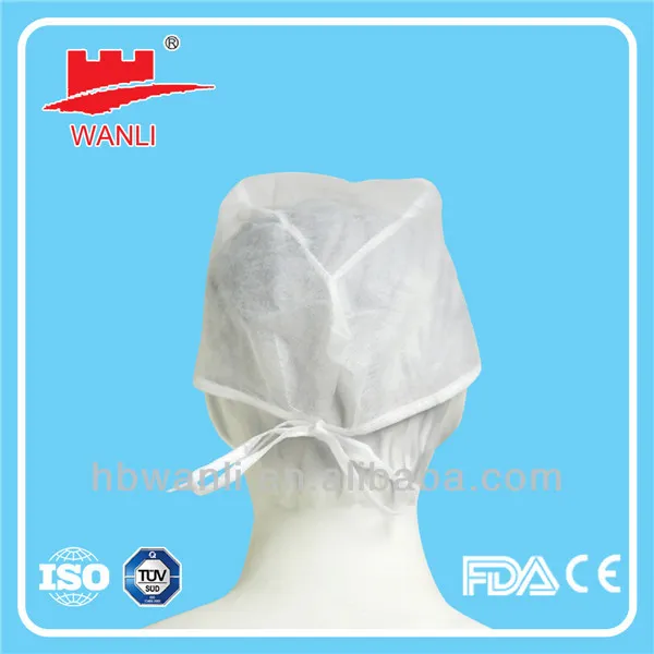 PP Nonwoven Disposable Doctor Cap/Surgical Cap with Tie