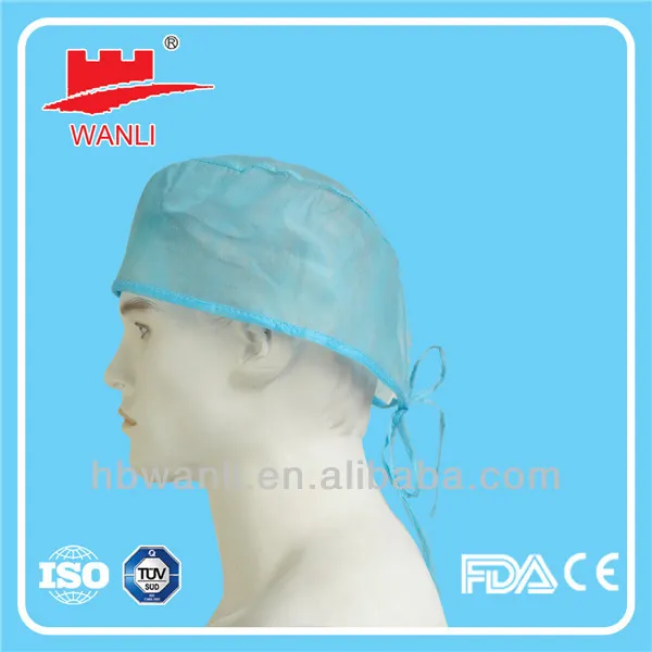 PP Nonwoven Disposable Doctor Cap/Surgical Cap with Tie