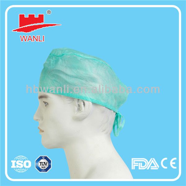 PP Nonwoven Disposable Doctor Cap/Surgical Cap with Tie