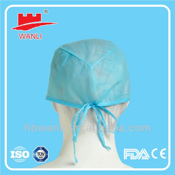 PP Nonwoven Disposable Doctor Cap/Surgical Cap with Tie