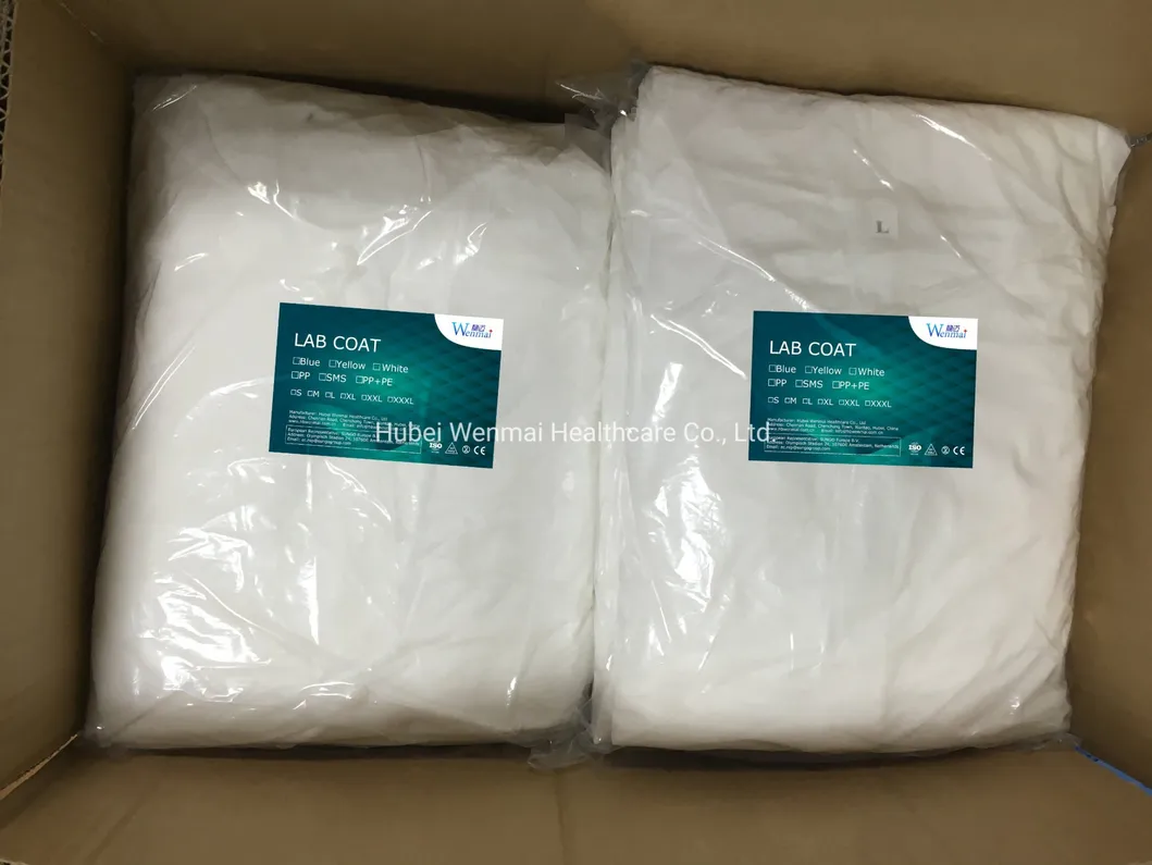 PPE Wholesale Safety Health Disposable Dental Lab/Laboratory Jacket for Nurse with CE ISO Approved