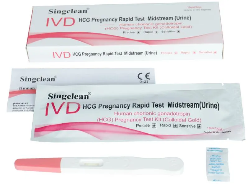 Private Label HCG Pregnancy Test Kit (Strip, cassette, midstream) -OEM Service Available