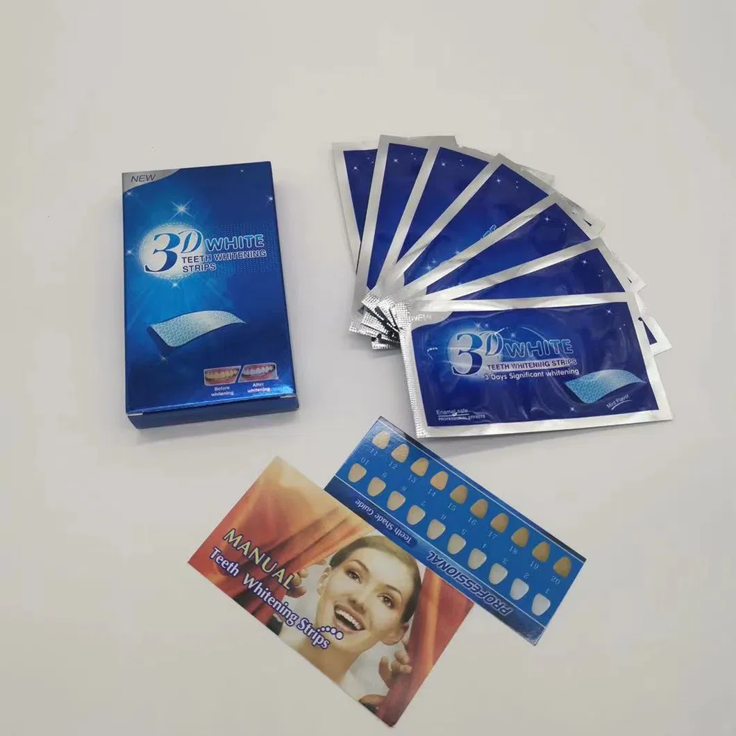 Private Label Pap Peroxide Organic White Activated Charcoal Advanced Teeth Whitening Strip