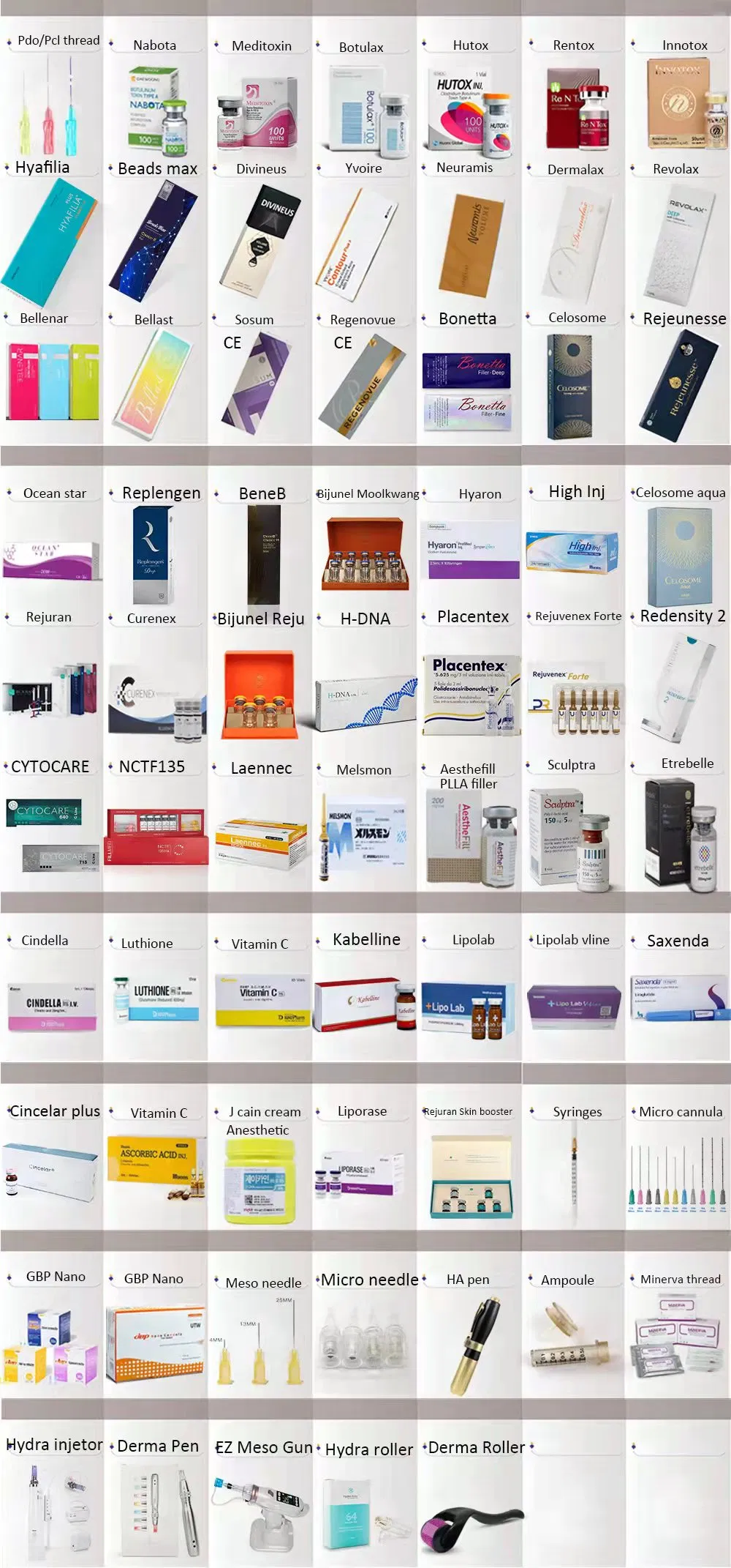 Promotion Collagen Production Anti-Aging Etrebelle PLA Hyaluronic Acid Injection Facial Augmentation