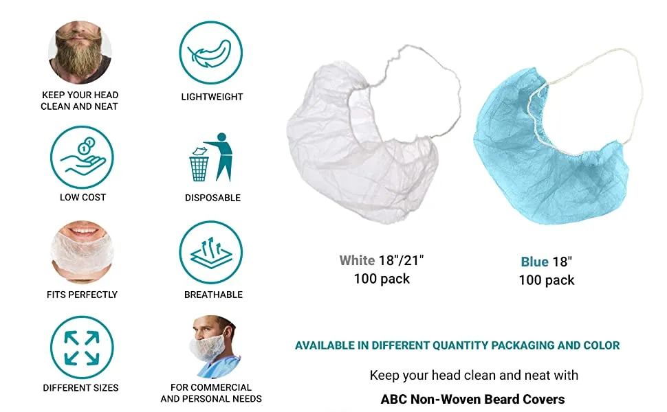 Protective Plastic/PE Ear/Head-Set/Microphone/Headphone/SMS/Disposable PP Nonwoven Beard Cover