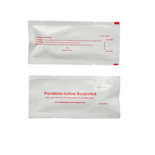 Senior Factory Directly Sales Safety Alcohol Povidone Iodine Swabsticks
