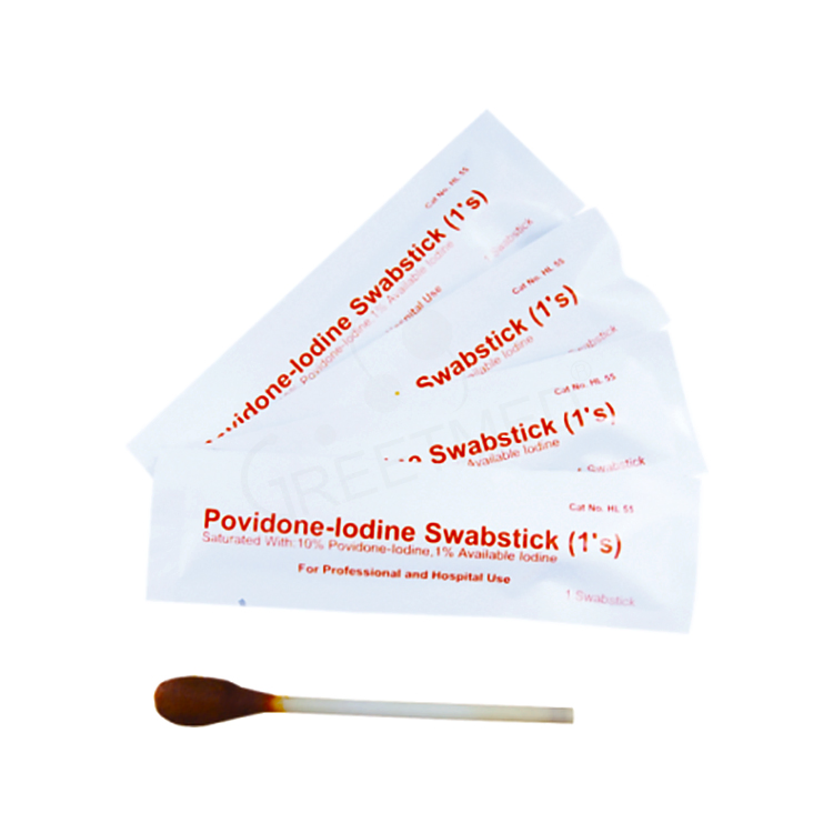 Senior Factory Directly Sales Safety Alcohol Povidone Iodine Swabsticks
