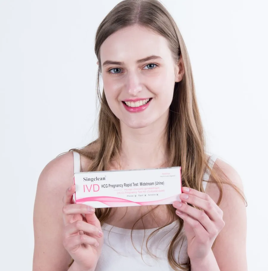 Singclean HCG Early Pregnency Rapid Diagnostic Test Kit Cassette