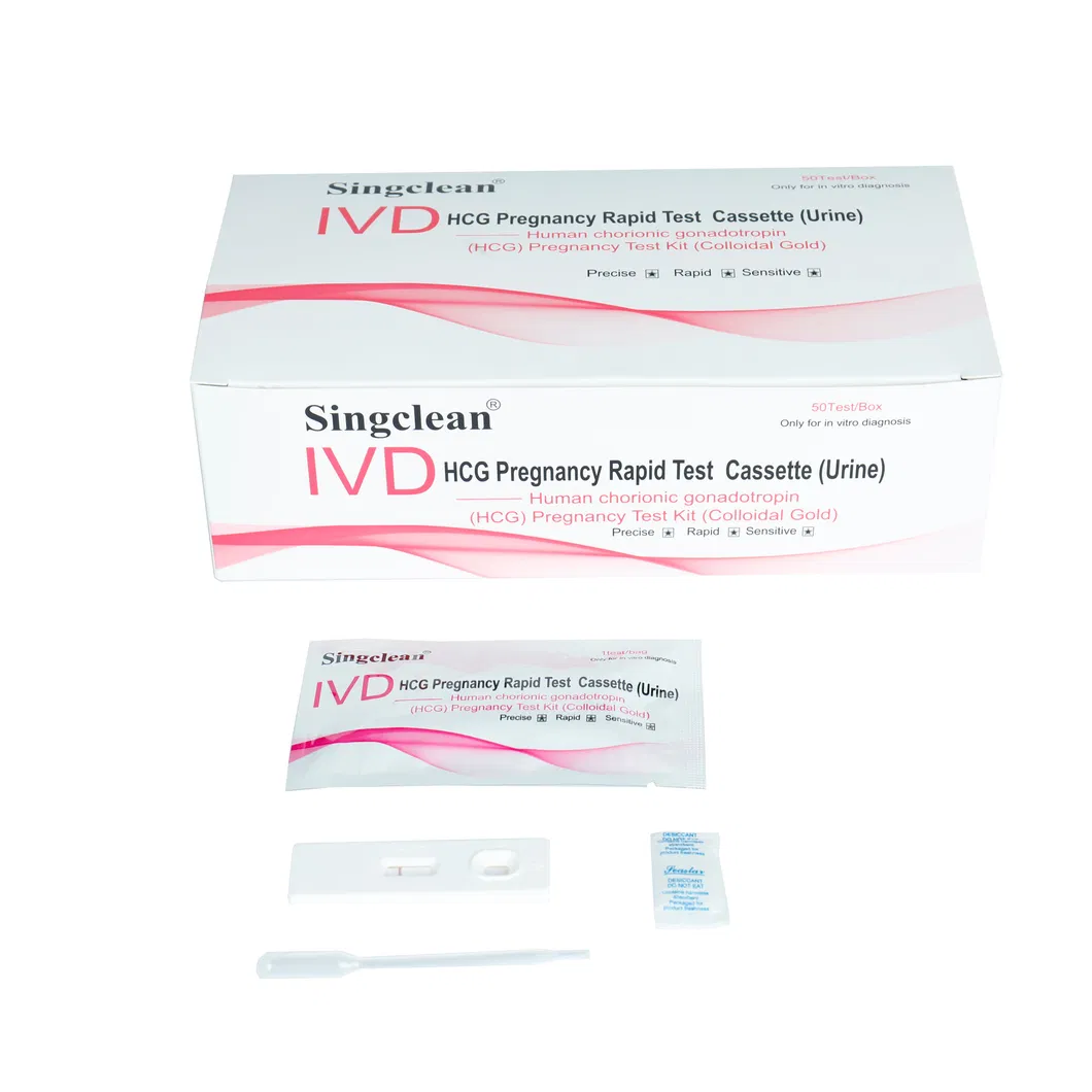 Singclean HCG Early Pregnency Rapid Diagnostic Test Kit Cassette