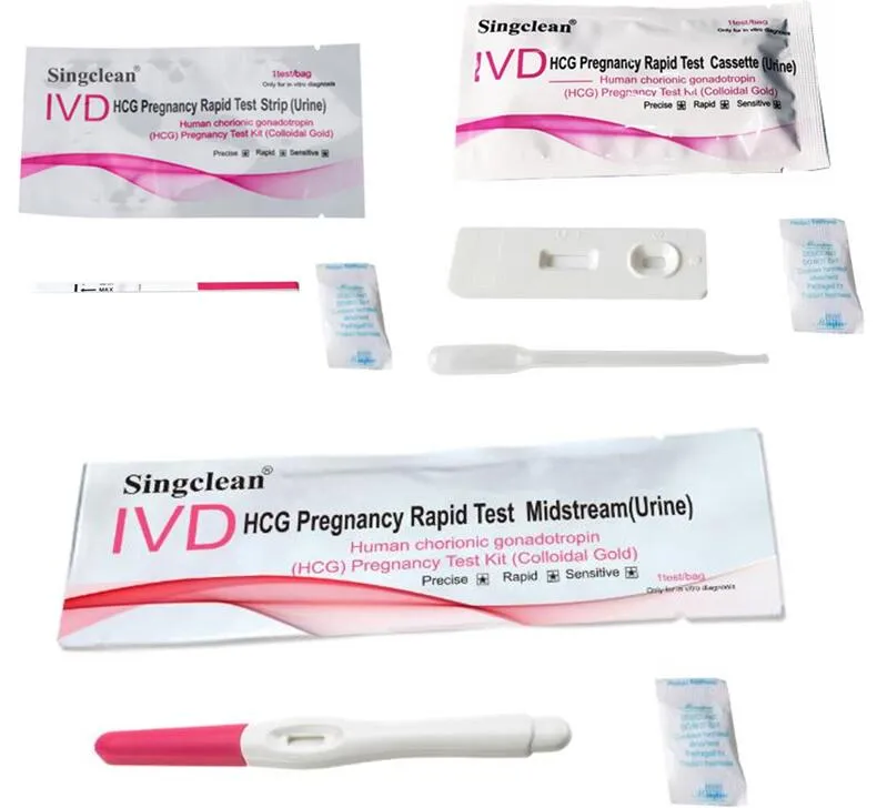 Singclean HCG Early Pregnency Rapid Diagnostic Test Kit Cassette
