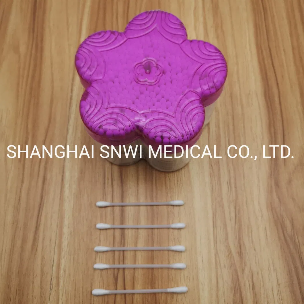 Specimen Collection Flocked Swabs Medical Disposable Plastic Stick Cotton Saliva DNA Sample Collection Sterile Throat Nasopharyngeal Swab