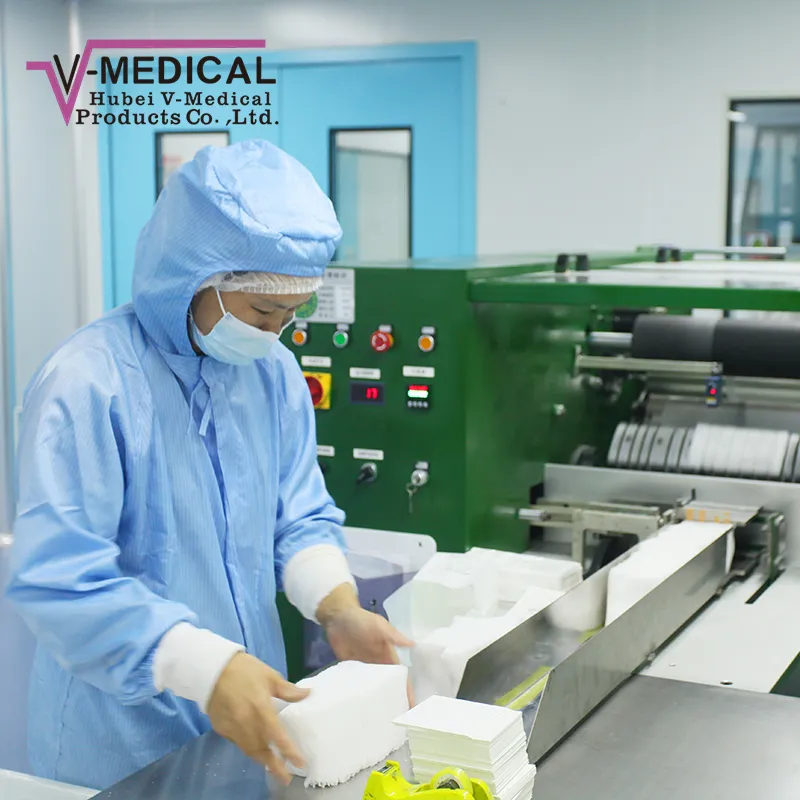 Sterile Disposable Absorbent Gauze Swabs 10X10cm-16ply 13th Wound Dressing 2PCS/Pouch