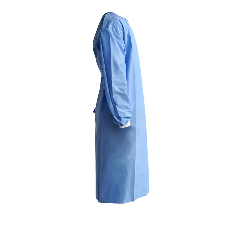 Sterile Non Woven SMMS Surgical Gown Sterile Waterproof SMS Disposable