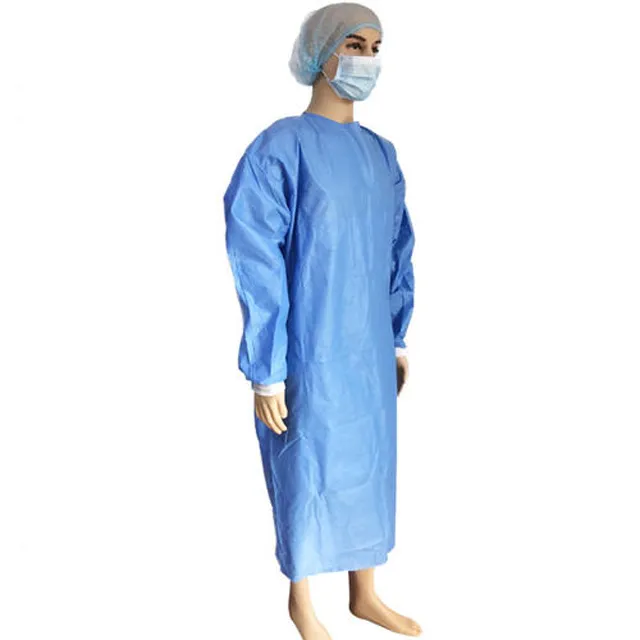 Sterile Non Woven SMMS Surgical Gown Sterile Waterproof SMS Disposable