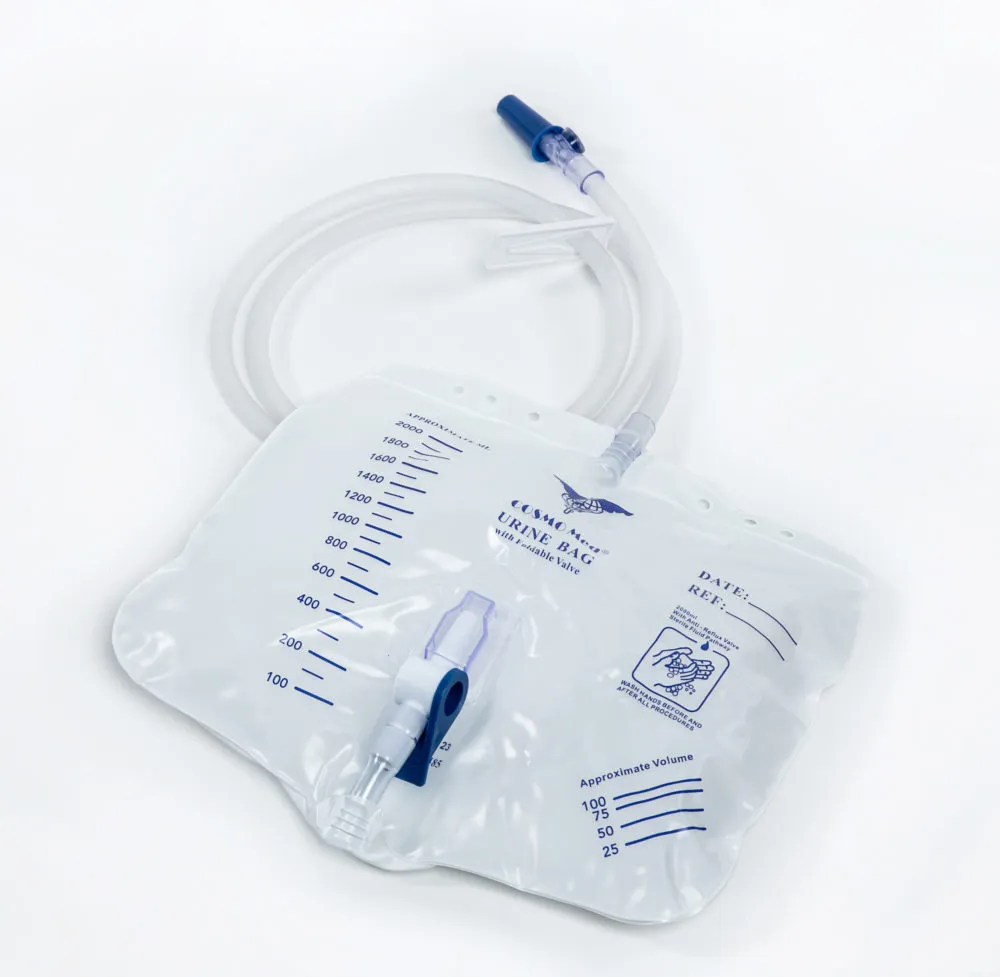 Sterile Urine Bag with T-Valve with Clamp