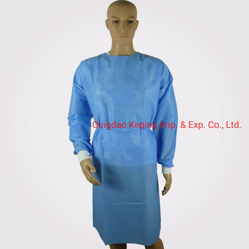 Surgical Gown SMS 45GSM CE Approved Eo Sterile for Hospital Use