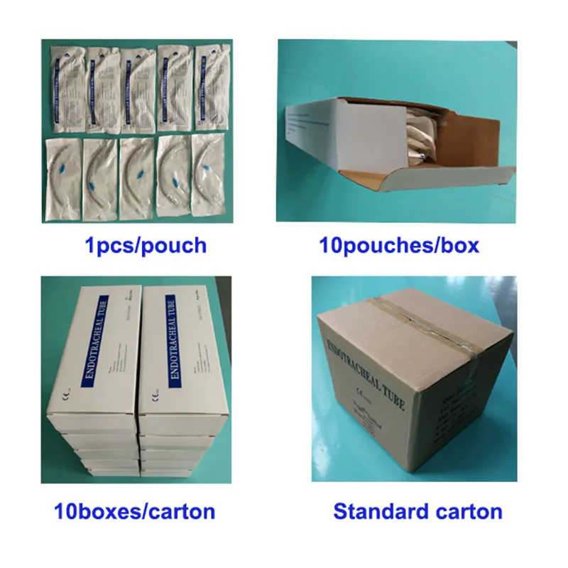 Surgical Instrument Disposable PVC Tracheostomby Tue Reinforced with Cuffed/Uncuffed