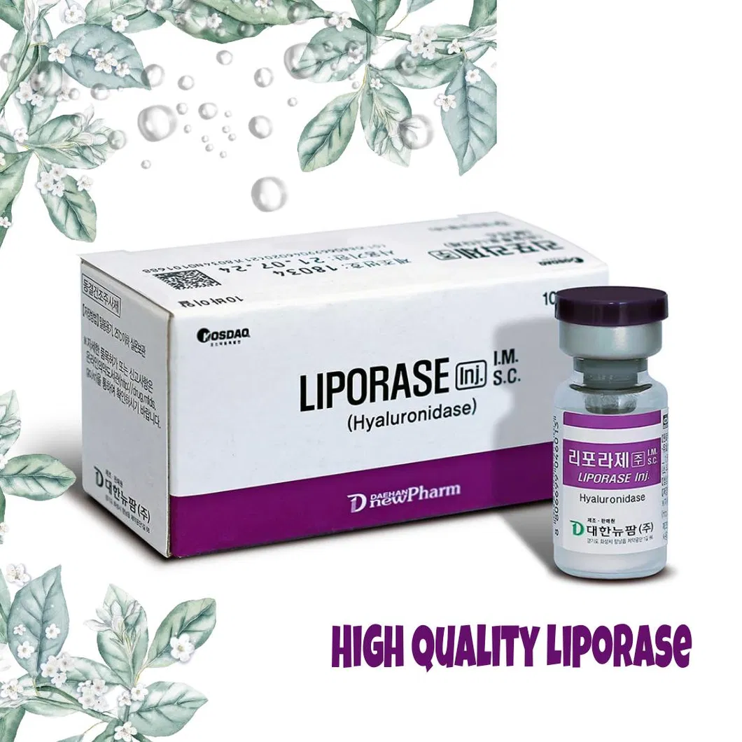 Top Sales Original Liporase Hyaluronidase to Remove Fillers Dissolves Hyaluronic Acid Liporase Hyaluronidase Korea