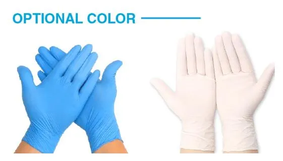 Transparent Nitrile Vinyl Gloves Disposable Nitrile