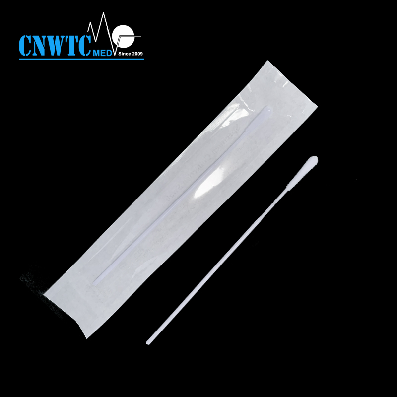 Virus Sample Collection Flexible Handle Sterile Nasal Nylon Flocked Swab Test