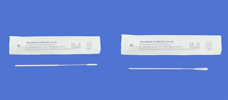 Virus Sample Collection Flexible Handle Sterile Nasal Nylon Flocked Swab Test