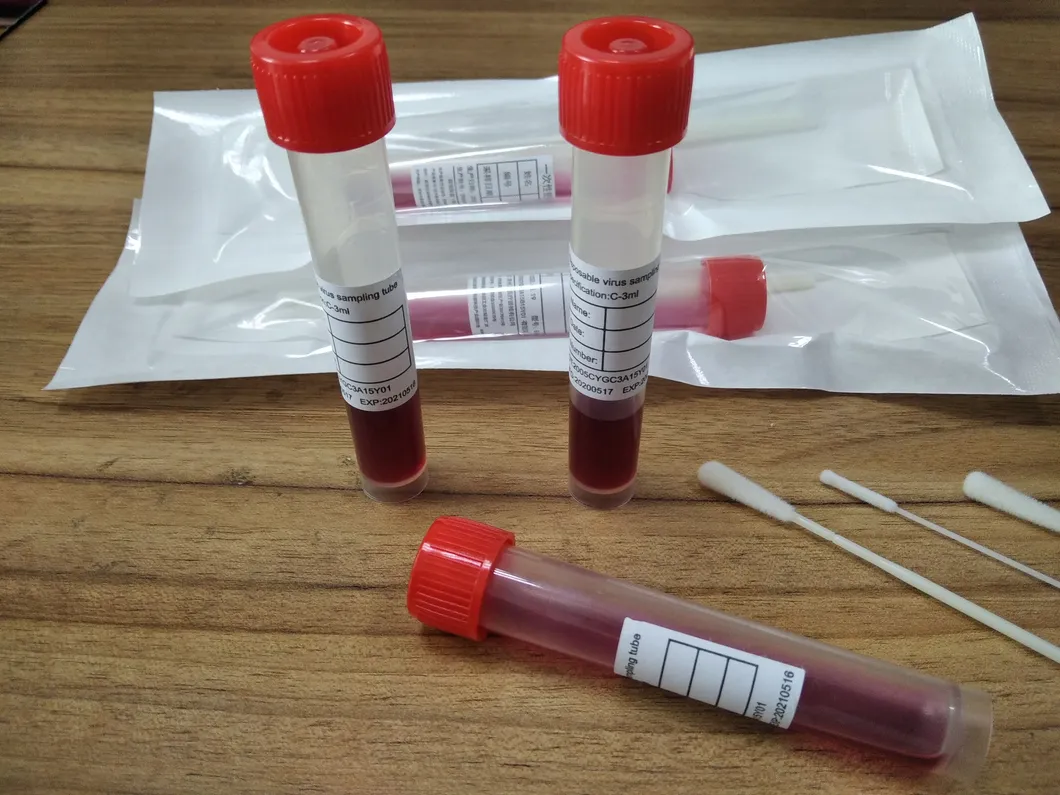 Virus Transport Medium Flocked Swab Kit Virus Sampling Tube/Disposable Virus Sampler