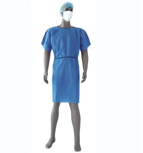 Waterproof/Plastic CPE/Poly/PE/Scrub/Operation/PP/SMS Nonwoven Disposable Protective Isolation Surgical Gown for Doctor/Surgeon/Patient/Visitor/Hospital