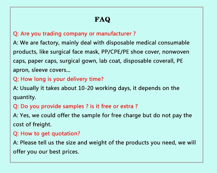 Waterproof/Plastic Nonwoven Disposable Protective Isolation Gown for Doctor/Visitor