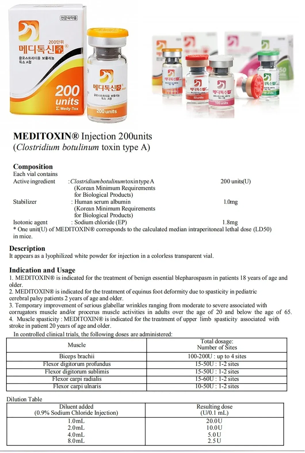 Wholesale Hyaluronic Acid and Innotox Liquid Botax Injection Rentox Hutox Bo Tulax Meditoxin Nabota Btx Wrinkle Removal 50ui 100uid Dermal Filler