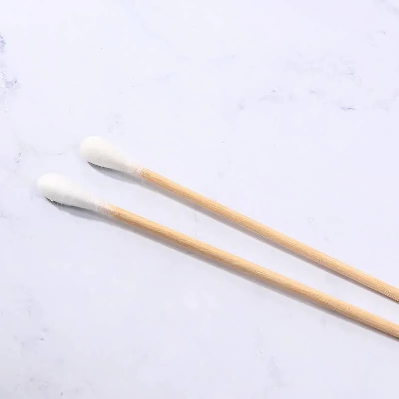 Wooden Cotton Swabs Disposable Biodegradable Cotton Buds for Ears Makeup Remover