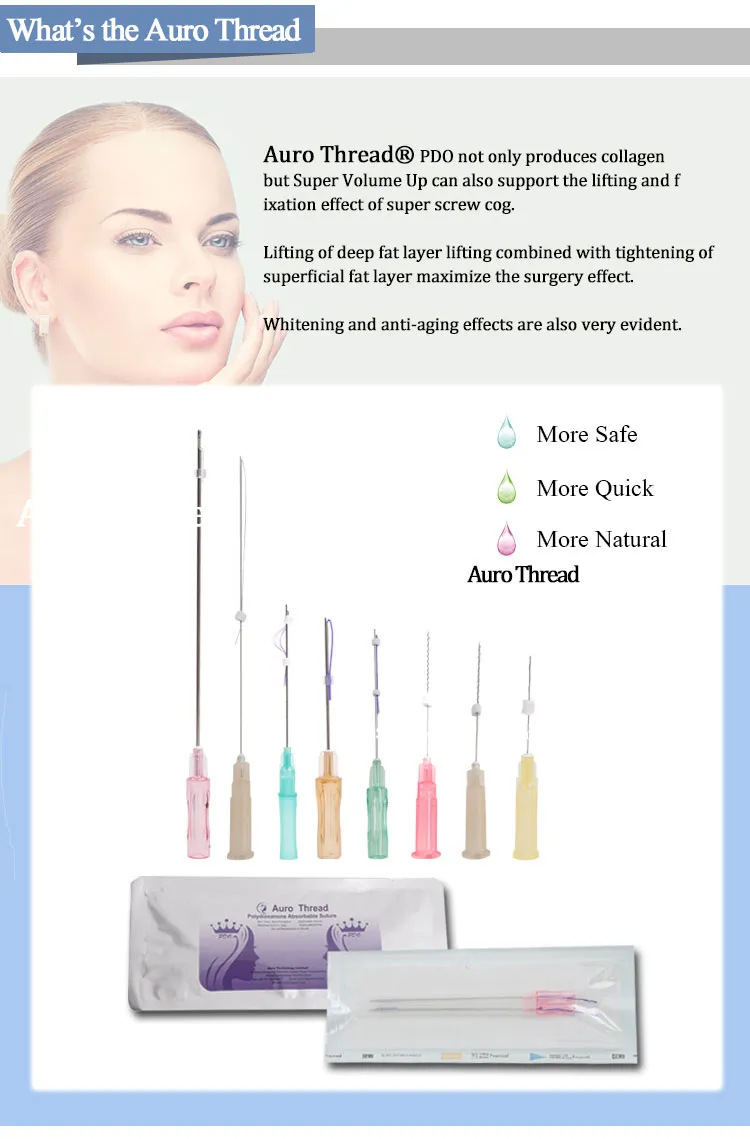 Yarn Wholesale Beauty V Line Lifting Face Wrinkle Removal Pdo with Needle Thread